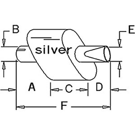 Aftermarket 70210082 New Muffler 9" Long 3/" I.D Fits Allis Chalmers B C MUK40-0009